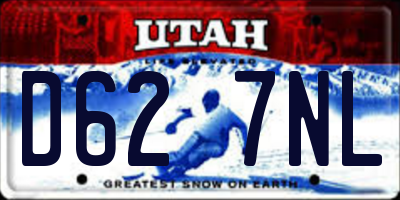 UT license plate D627NL