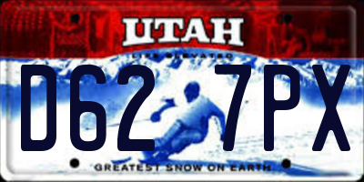 UT license plate D627PX