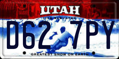 UT license plate D627PY