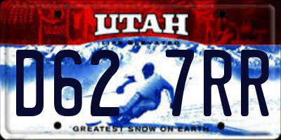 UT license plate D627RR