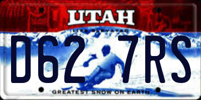 UT license plate D627RS