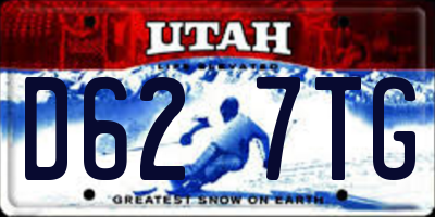 UT license plate D627TG
