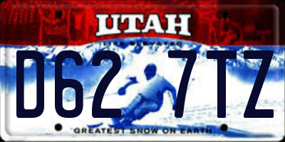 UT license plate D627TZ