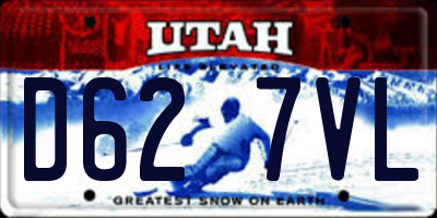 UT license plate D627VL