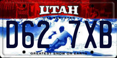 UT license plate D627XB