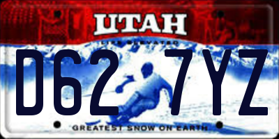 UT license plate D627YZ
