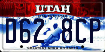 UT license plate D628CP
