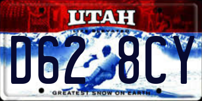 UT license plate D628CY