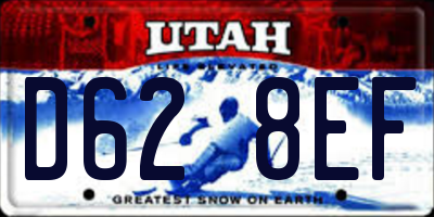 UT license plate D628EF