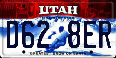 UT license plate D628ER