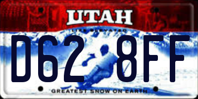 UT license plate D628FF