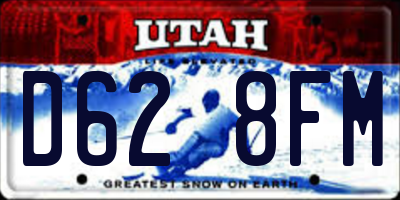 UT license plate D628FM