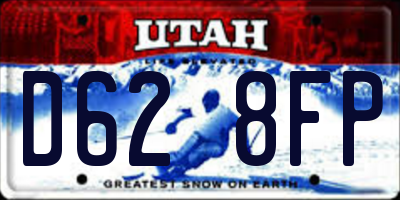 UT license plate D628FP