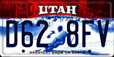 UT license plate D628FV