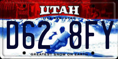 UT license plate D628FY
