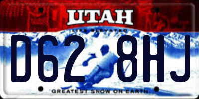 UT license plate D628HJ
