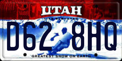 UT license plate D628HQ