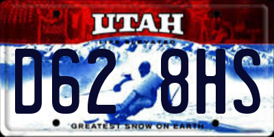 UT license plate D628HS