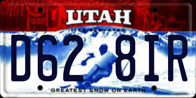 UT license plate D628IR