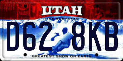 UT license plate D628KB
