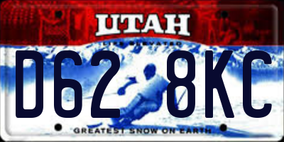 UT license plate D628KC