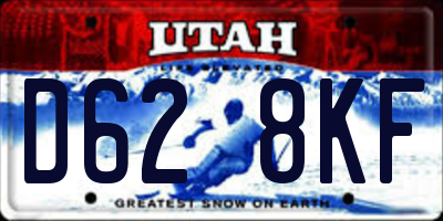UT license plate D628KF