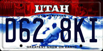 UT license plate D628KI