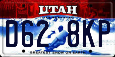 UT license plate D628KP