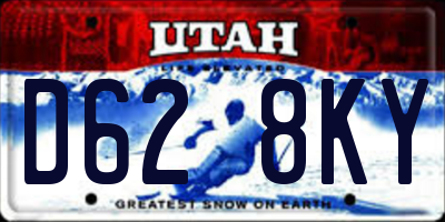 UT license plate D628KY