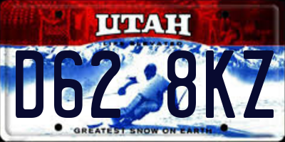 UT license plate D628KZ