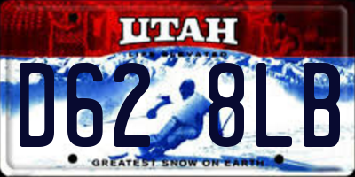 UT license plate D628LB