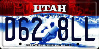 UT license plate D628LL
