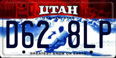 UT license plate D628LP