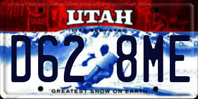 UT license plate D628ME