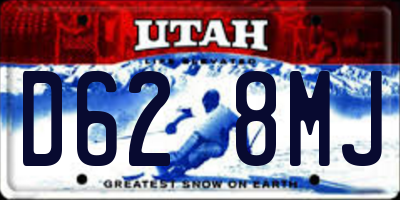 UT license plate D628MJ