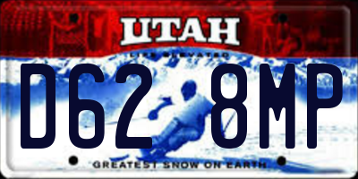 UT license plate D628MP