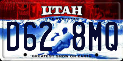 UT license plate D628MQ