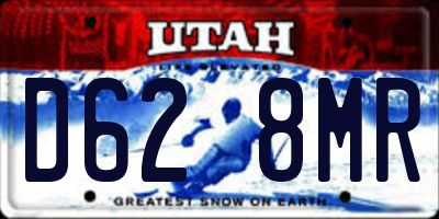 UT license plate D628MR