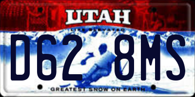UT license plate D628MS
