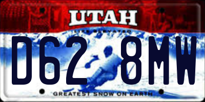UT license plate D628MW