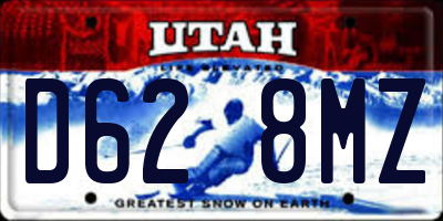 UT license plate D628MZ