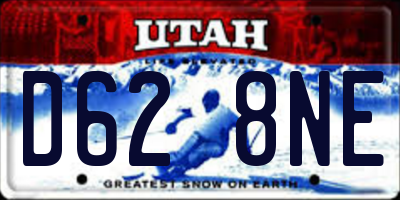 UT license plate D628NE
