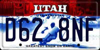 UT license plate D628NF