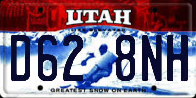 UT license plate D628NH
