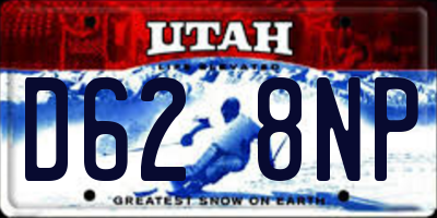 UT license plate D628NP