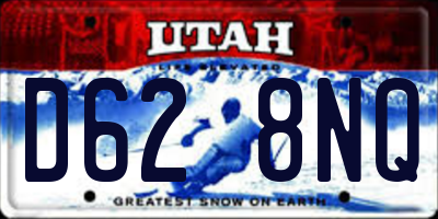 UT license plate D628NQ
