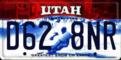 UT license plate D628NR