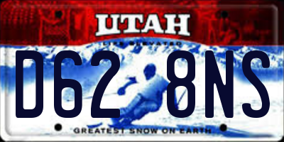 UT license plate D628NS