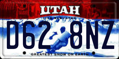 UT license plate D628NZ