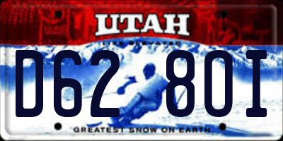 UT license plate D628OI